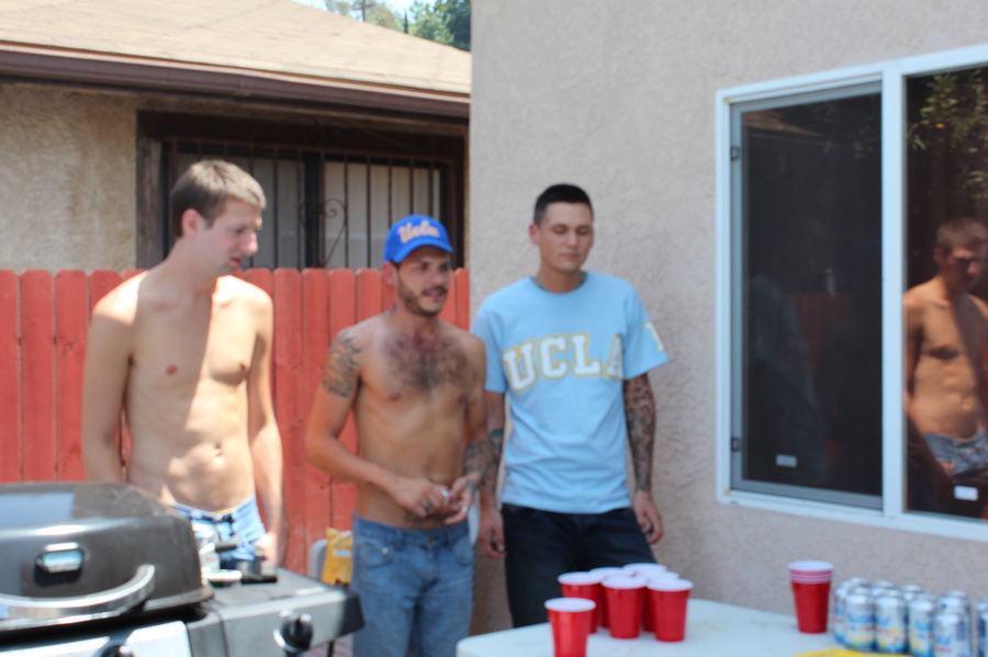 A group ot young guys unressing outdoors an - XXX Dessert - Picture 1