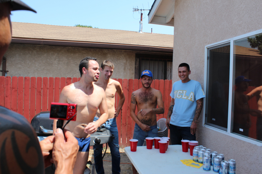A group ot young guys unressing outdoors an - XXX Dessert - Picture 5