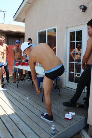 A group ot young guys unressing outdoors - XXX Dessert - Picture 6