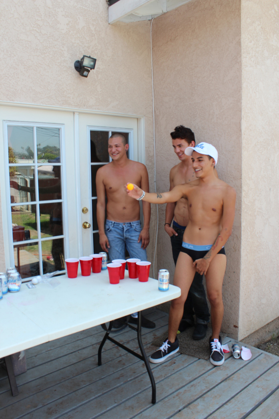 A group ot young guys unressing outdoors an - XXX Dessert - Picture 7