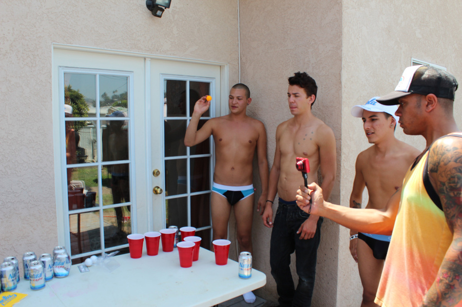 A group ot young guys unressing outdoors an - XXX Dessert - Picture 9