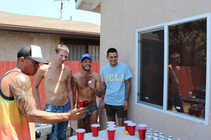 A group ot young guys unressing outdoors - XXX Dessert - Picture 10