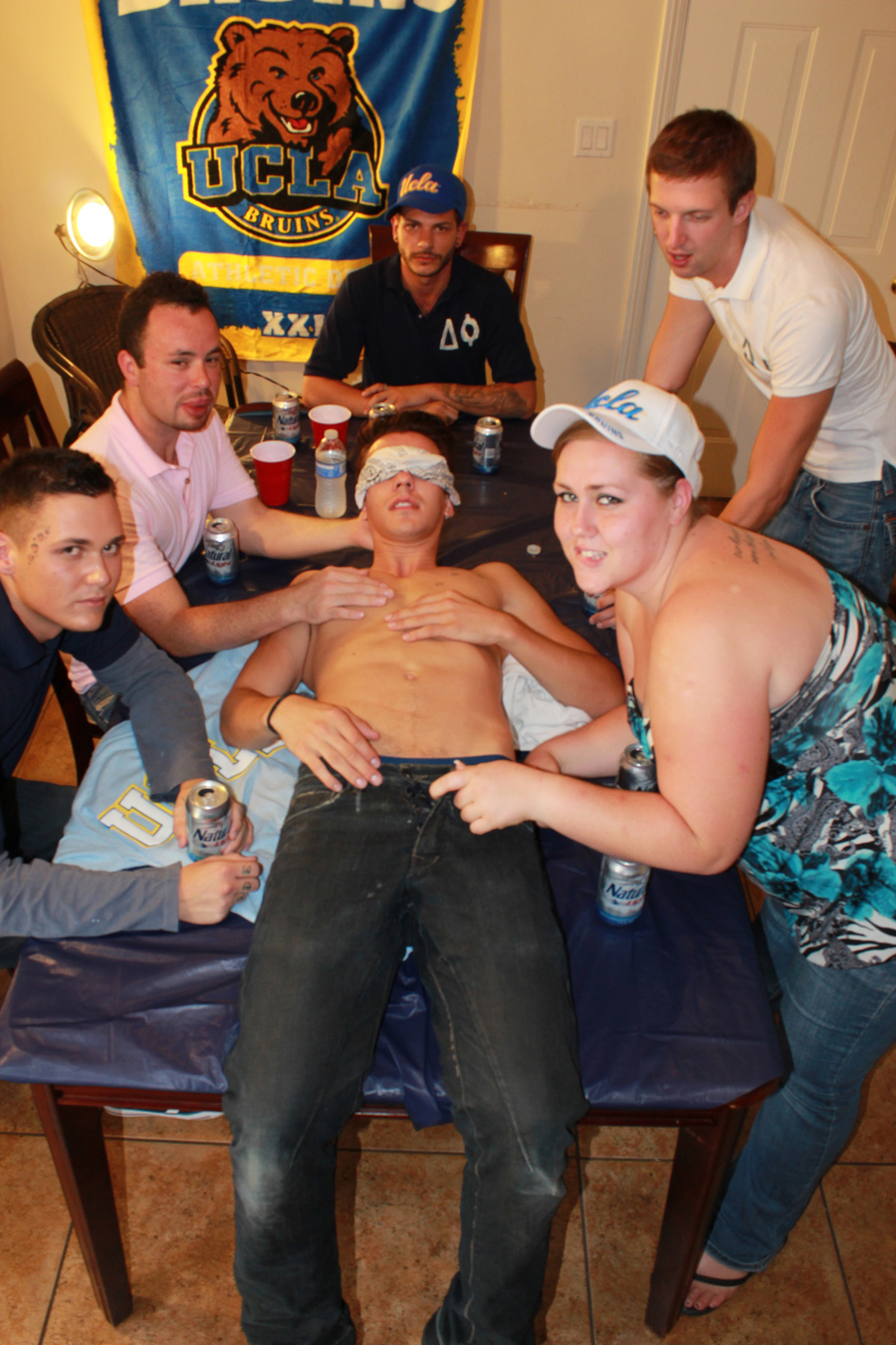 Handsome young hunk gets undressed and blin - XXX Dessert - Picture 13