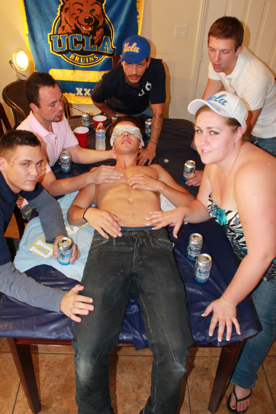 Handsome young hunk gets undressed and blin - XXX Dessert - Picture 14