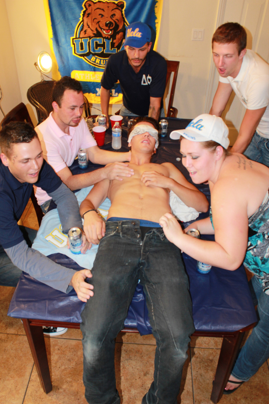 Handsome young hunk gets undressed and blin - XXX Dessert - Picture 15