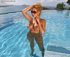 hot blonde bathing tight
