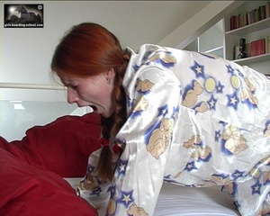 Redhead gets her spank first time in the - Picture 12