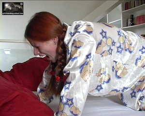 Redhead gets her spank first time in the - Picture 16