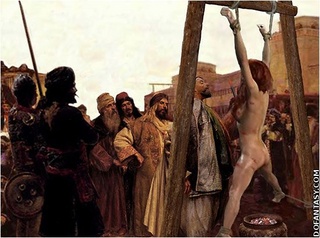 Bondage art. White slaves will be given to slave trainer to break them in!