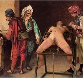 Submission comics. Western slave girls violated by cruel slave trainers!