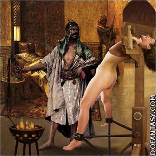 Humiliation comics. Priests watch young girls accused in witchcraft humiliated!