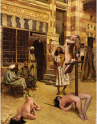 Torture drawings. White slaves preapred for serving by slave trainers!