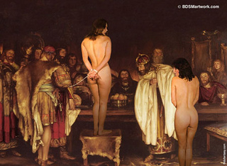 Slave girl comics. King decides who of this two lsaves will serve him tonight!