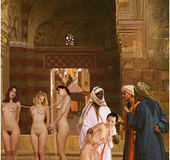 Adult bondage comics. Caravan of the captured western slaves just arrived