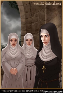 Slave girl. The poor gurl was sent to a convent by her father.