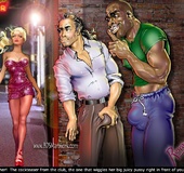 Bondage toons. That's her! The cockteaser from the club, the one that