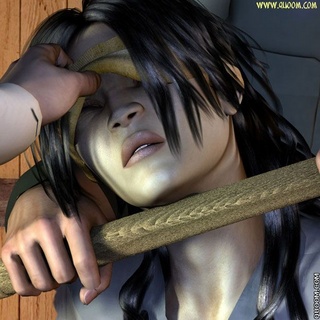 Bondage art. They are a pleasure to strangle his captive.