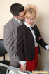 hot secretary sheer-to-waist hose
