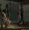 Humiliation comics. Gestapos victim finally left alone in dark basement!