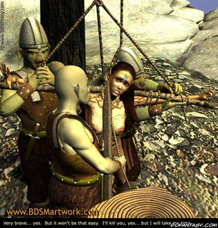 Free bdsm comics. Orks caught and roped elf girl!