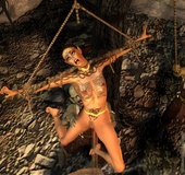 Bdsm cartoons. Elf princess impaled by orks!