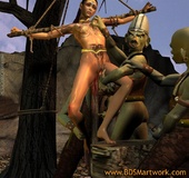 Humiliation comics. Orks impaled elf princess and gonns fuck her at the