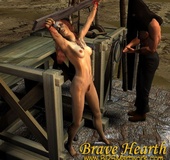 Slave girl. Pirates humiliate their brunette slave girl!