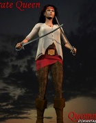 Submission art. Captain's daughter talking with pirated in see-through