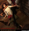Sado cartoons. Pirate gonna break slave's neck!