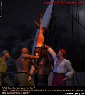 Adult bondage comics. Pirates ripping her clothes? they wann see her naked!