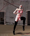 Bdsm comics. Two slave girls chained and run around as pony in circus!