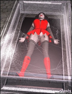 Sado cartoons. Prince found Snow White in glass coffin with legs wide open!