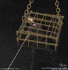 Submission comics. Slave girl locked in the cell under water!