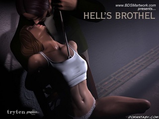 Submission. Big muscular guy humiliates two bound girls!
