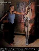 Bdsm comics. Slave girl was tortured by spanking and electroshock!