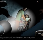 Bdsm cartoons. Tied slave asked to suck cock!