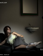 Slave girl comics. He tried to fuck her at her bed!