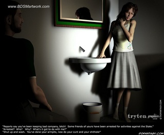 Slave girl comics. He tried to fuck her at her bed!