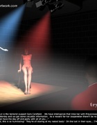 Bdsm cartoons. One slave girl asked to pee on another.