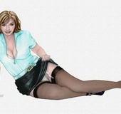 Awesome xxx cartoon celebs wanna you watch them showing their yummy boobies.