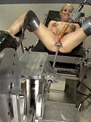 Mechanical fucking  machines ad hot blondes - Unique Bondage - Pic 3