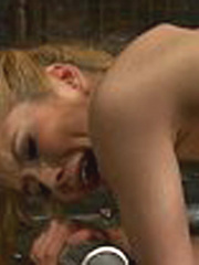 She pees while the sex machine continues - Unique Bondage - Pic 13