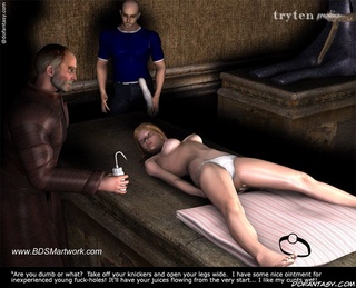 Submission comics. Three slave girls locked in their cold cell!