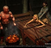 Bdsm comics. Blonde girl fucked right on the torture table!