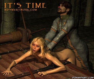 Bdsm comics. Blonde girl fucked right on the torture table!