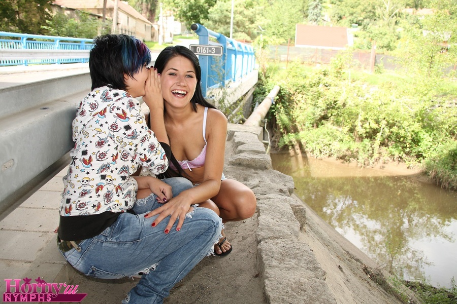 Lesbi. Adorable teen girls get naked and da - XXX Dessert - Picture 3