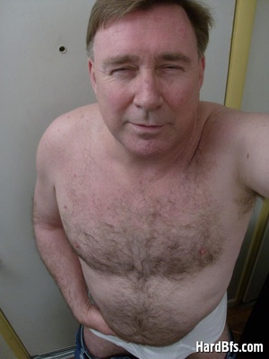 Check out hot selfshot pics of older guy slowly undressing. Tags: Older gay, men pics, naked men. - XXXonXXX - Pic 6