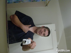 Real amateur gay dude making selfshot pics in the mirror. Tags: Naked men, gay pics, men erotica. - Picture 4