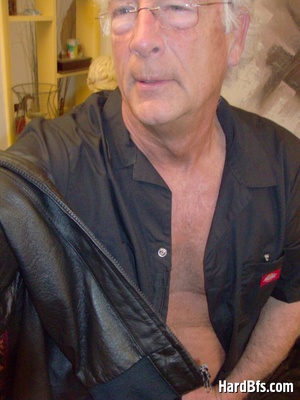 Very old gay men taking off his panties and making selfshots. Tags: Naked gay, men porn, gay cock. - Picture 11