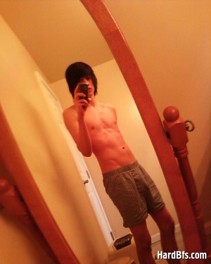 Slim shaped young twink boy making hot xxx selfshot pics. Tags: Naked gay, men erotica. - XXXonXXX - Pic 8